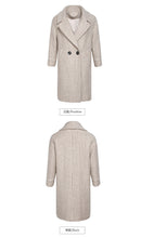 Load image into Gallery viewer, 2018 New brand women's couture lapel thickened long hair coat 97060
