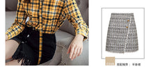 Load image into Gallery viewer, 2019 Autumn Winter New Korean version of women's fashion pattern single buckle jerseys Urban casual shirt female 59083