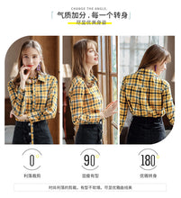 Load image into Gallery viewer, 2019 Autumn Winter New Korean version of women's fashion pattern single buckle jerseys Urban casual shirt female 59083