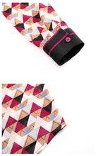 Load image into Gallery viewer, 2009 New Brand Women's Single-row Button Printed Shirt Lady Baitie Chiffon Shirt 59082