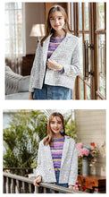 Load image into Gallery viewer, 2018 New brand women's lapel Xiaoxiang temperament women's short coat 97116
