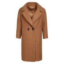 Load image into Gallery viewer, 2018 New brand women's couture lapel thickened long hair coat 97060