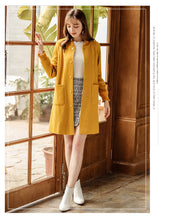 Load image into Gallery viewer, 2018 Autumn and Winter New Fashion Women's Couture Single Duct Long Clothes Casual Knitted Clothes 79088