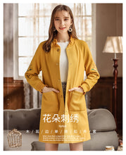 Load image into Gallery viewer, 2018 Autumn and Winter New Fashion Women's Couture Single Duct Long Clothes Casual Knitted Clothes 79088