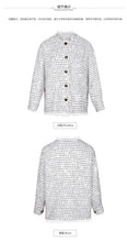 Load image into Gallery viewer, 2018 Winter new women's round collar 9-cent cuff single buckle Baiqi Xiaoxiangfeng jacket 97119