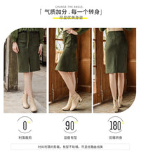 Load image into Gallery viewer, 2008 Autumn and Winter Female Dresses Mid-skirt Ladies Half-length Skirt 28639