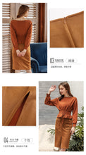Load image into Gallery viewer, 2008 Autumn and Winter Female Dresses Mid-skirt Ladies Half-length Skirt 28639