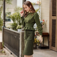 Load image into Gallery viewer, 2008 Autumn and Winter Female Dresses Mid-skirt Ladies Half-length Skirt 28639