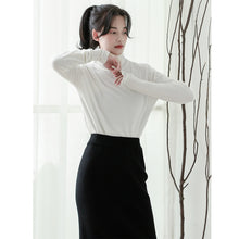 Load image into Gallery viewer, Fall/winter 2018 new Korean version of turtle neck slim solid color bottoming shirt female student pullover sweater 031#