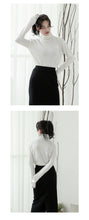 Load image into Gallery viewer, South Korea's casual thin sweater for autumn and winter 2018 Women's slim fit slim pullover sweater turtleneck solid color bottoming shirt 031#