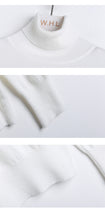 Load image into Gallery viewer, Fall/winter 2018 new Korean version of turtle neck slim solid color bottoming shirt female student pullover sweater 031#
