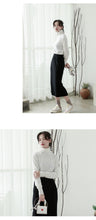 Load image into Gallery viewer, South Korea's casual thin sweater for autumn and winter 2018 Women's slim fit slim pullover sweater turtleneck solid color bottoming shirt 031#