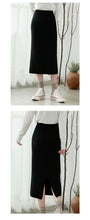 Load image into Gallery viewer, "Clearance seconds kill 56 yuan not to return and not to change" medium-length skirt women's high waist hip knitted A-line skirt 8025