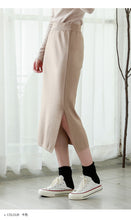 Load image into Gallery viewer, "Clearance seconds kill 56 yuan not to return and not to change" medium-length skirt women's high waist hip knitted A-line skirt 8025