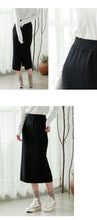 Load image into Gallery viewer, "Clearance seconds kill 56 yuan not to return and not to change" medium-length skirt women's high waist hip knitted A-line skirt 8025