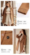 Load image into Gallery viewer, 2018 New brand women's couture lapel thickened long hair coat 97060