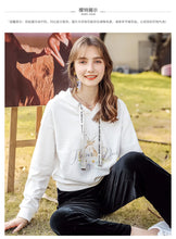 Load image into Gallery viewer, 2019 Autumn winter new brand women's wear INS loose long-sleeved hoodie women leisure hundred jacket 53053