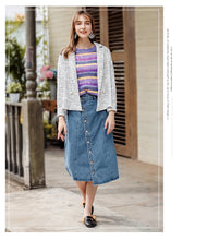 Load image into Gallery viewer, 2018 New brand women's lapel Xiaoxiang temperament women's short coat 97116