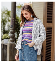 Load image into Gallery viewer, 2018 New brand women's lapel Xiaoxiang temperament women's short coat 97116