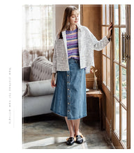 Load image into Gallery viewer, 2018 New brand women's lapel Xiaoxiang temperament women's short coat 97116