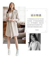 Load image into Gallery viewer, 2018 New brand women's couture lapel thickened long hair coat 97060