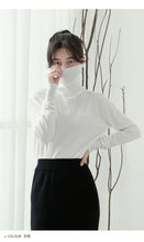 Load image into Gallery viewer, Fall/winter 2018 new Korean version of turtle neck slim solid color bottoming shirt female student pullover sweater 031#