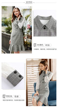 Load image into Gallery viewer, 2018 Autumn and Winter New Women's Style Clover Weaving Lotus Leaf Skirt Sprint Light Dress 69382