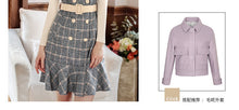Load image into Gallery viewer, 2018 Autumn and Winter New Fashion Women's Couture Shirt Knitted Shirt Retro Show Thin 100 Skirt Set 83022