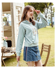 Load image into Gallery viewer, 2019 Autumn winter new brand women's wear INS loose long-sleeved hoodie women leisure hundred jacket 53053