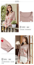 Load image into Gallery viewer, 2018 Autumn and Winter New Women's Dress INS Peach Heart Loose Coating Warm Sweaters Ladies Hundred Knitted Sweaters 79080
