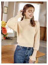 Load image into Gallery viewer, 2018 Winter New Women's Trumpet Sleeve Hanger Wool Coaters 73057