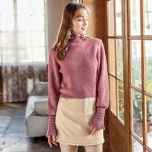 Load image into Gallery viewer, 2018 new brand corduroy fringed A-shaped skirt sweetness with a half-length skirt 28655