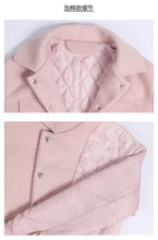 Load image into Gallery viewer, Spring 2019 New Women's Wear Pure White Jacket Single-row Button Short Fashion Lady Wool Jacket 96866