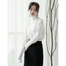 Load image into Gallery viewer, South Korea's casual thin sweater for autumn and winter 2018 Women's slim fit slim pullover sweater turtleneck solid color bottoming shirt 031#