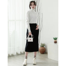 Load image into Gallery viewer, South Korea high collar solid color bottoming shirt slim slim pullover sweater casual thin sweater women 031 fall/winter 2018
