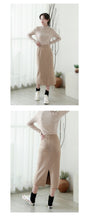 Load image into Gallery viewer, "Clearance seconds kill 56 yuan not to return and not to change" medium-length skirt women's high waist hip knitted A-line skirt 8025