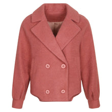 Load image into Gallery viewer, 2018 Winter new women's lapel double-breasted warm coat socialite coat 93061