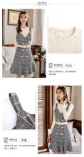 Load image into Gallery viewer, 2018 Autumn and Winter New Fashion Women's Couture Shirt Knitted Shirt Retro Show Thin 100 Skirt Set 83022