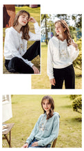 Load image into Gallery viewer, 2019 Autumn winter new brand women's wear INS loose long-sleeved hoodie women leisure hundred jacket 53053