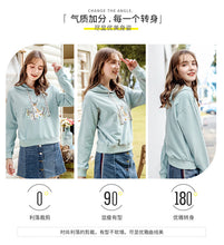 Load image into Gallery viewer, 2019 Autumn winter new brand women's wear INS loose long-sleeved hoodie women leisure hundred jacket 53053