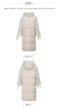 Load image into Gallery viewer, New winter 2008 women's jacket with thick white duck down jacket and long knee-length down jacket 97129