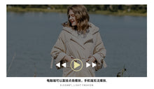 Load image into Gallery viewer, New winter 2008 women's jacket with thick white duck down jacket and long knee-length down jacket 97129