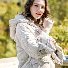 Load image into Gallery viewer, New winter 2008 women's jacket with thick white duck down jacket and long knee-length down jacket 97129