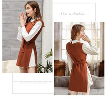 Load image into Gallery viewer, 2018 New brand women's round collar knitted skirt long-sleeved shirt skirt two-piece set 88720