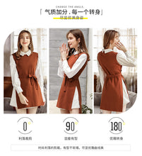 Load image into Gallery viewer, 2018 New brand women's round collar knitted skirt long-sleeved shirt skirt two-piece set 88720