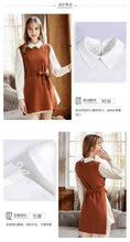 Load image into Gallery viewer, 2018 New brand women's round collar knitted skirt long-sleeved shirt skirt two-piece set 88720