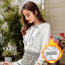 Load image into Gallery viewer, 2018 Autumn new boutique women's dress leader hundred with a down shirt temperament lady shirt female 58919