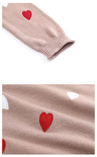 Load image into Gallery viewer, 2018 Autumn and Winter New Women's Dress INS Peach Heart Loose Coating Warm Sweaters Ladies Hundred Knitted Sweaters 79080