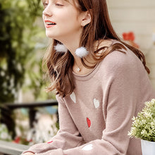 Load image into Gallery viewer, 2018 Autumn and Winter New Women's Dress INS Peach Heart Loose Coating Warm Sweaters Ladies Hundred Knitted Sweaters 79080