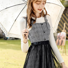 Load image into Gallery viewer, 2018 Autumn and Winter New Women's Warm Long Sleeved Knitted Sweaters Fashion Thousand Bird Gear Suspension Skirt Two-piece Set 83020